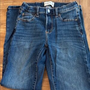 Long length Abercrombie Kids Dark Blue Straight Leg Jeans